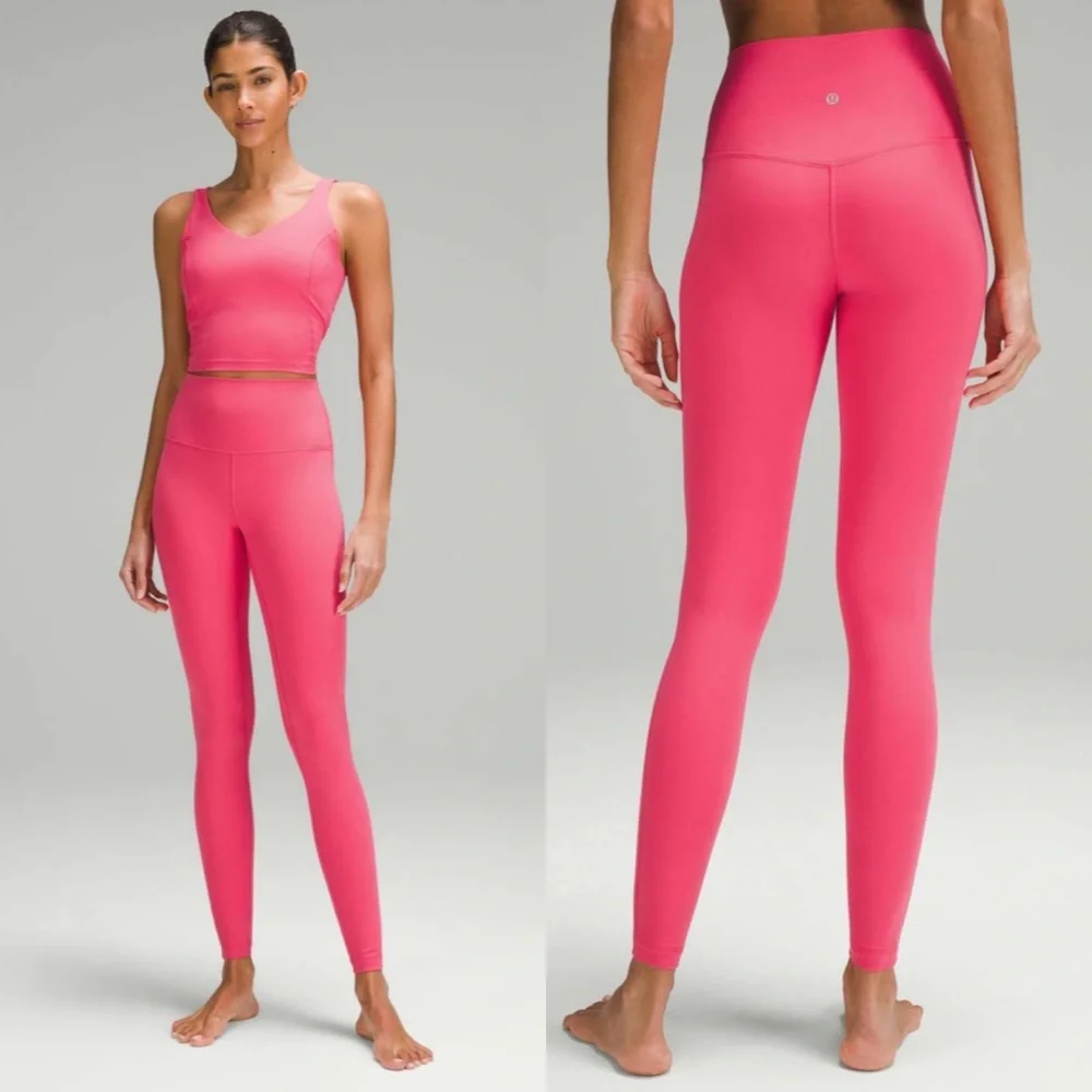 Lululemon Align High Rise Pant Leggings 28” Glazed Pink Size 14 NWT